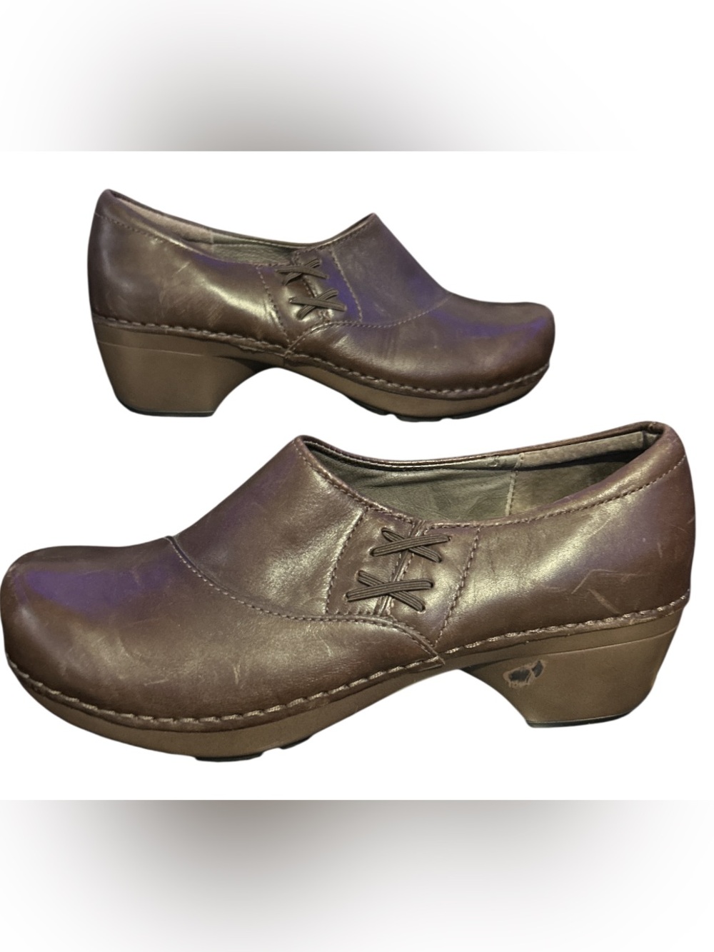 Dansko 'Stacie' clogs brown leather Size 39